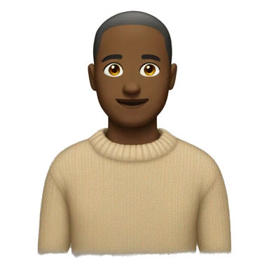 beige sweater sticker