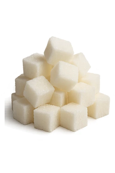 monagna di zollette di zucchero, iperrealistico 4k sticker