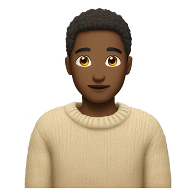 cozy beige sweater sticker