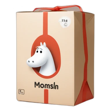 Moomin delivers a DoorDash box sticker