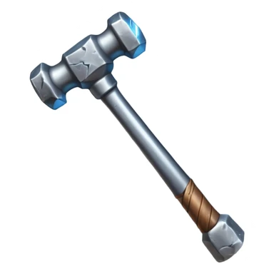 medieval hammer with lightning infused sticker