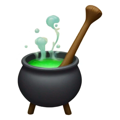 Cauldron being stirred sticker