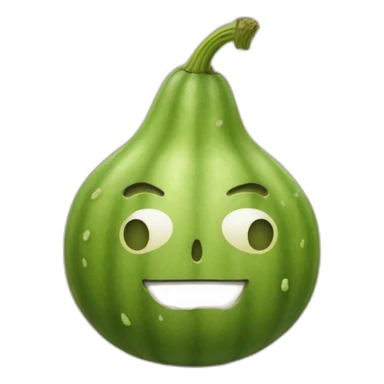 Ash gourd smiley sticker