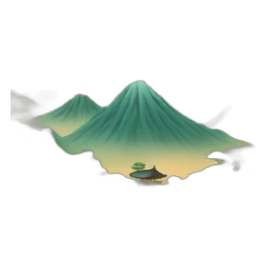 Paysage japonais sticker