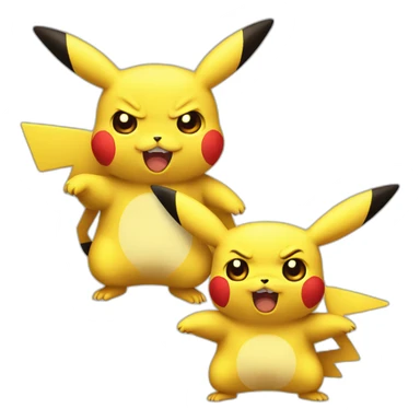 angry pikachu sticker