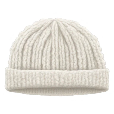 white knitted wool cap piece of clothing sticker