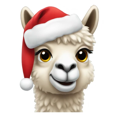 Christmas alpaca  sticker