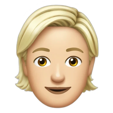 Marine le Pen in toilet sticker