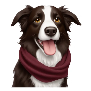 maroon scarf, texas A&M, Border collie  sticker