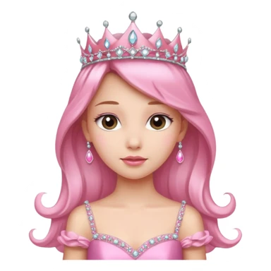 pink princess things sticker