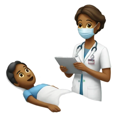 Mom working in hospital sticker