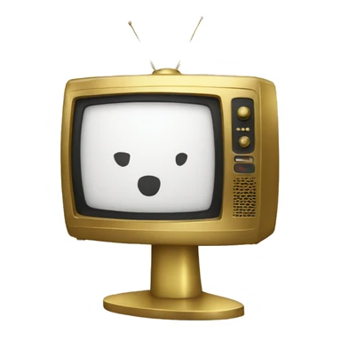 gold tv sticker