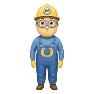 a minion tired sticker