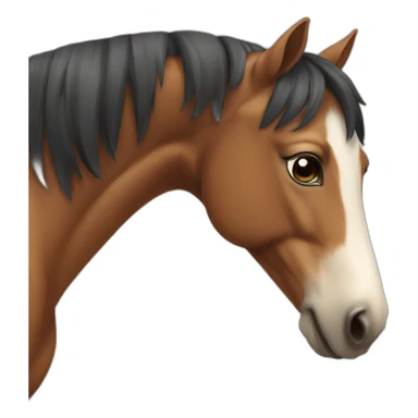 happy animal horse sticker