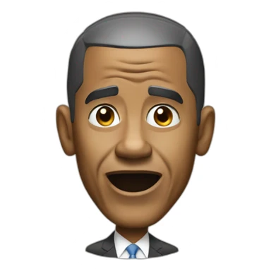 Barak Obama surprised sticker