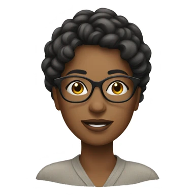 Attractive woman with glasses sticker