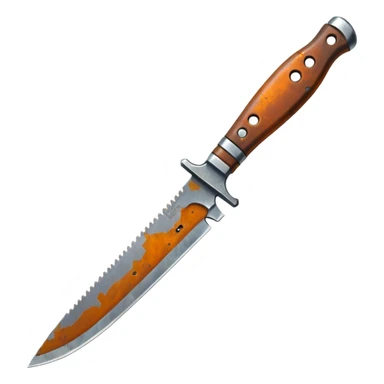 Rusty knife sticker