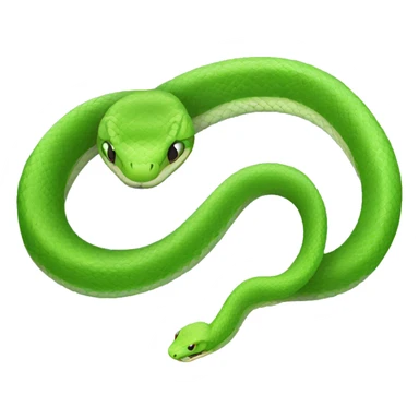 Green snake sticker