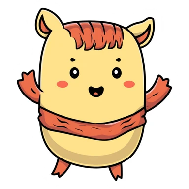 bacon with a sarcastic expression sticker