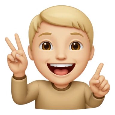 not like this. 🤘 flip this emoji and put it in front of the mouth sticker