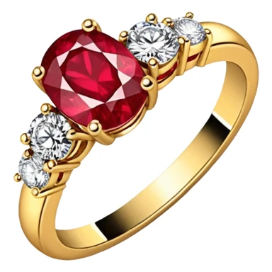 glitter rubi diamond married ring sticker