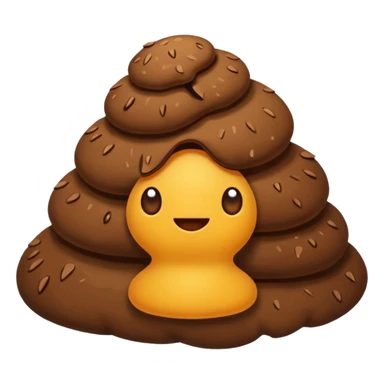  plain Pile of Poo on iOS sticker