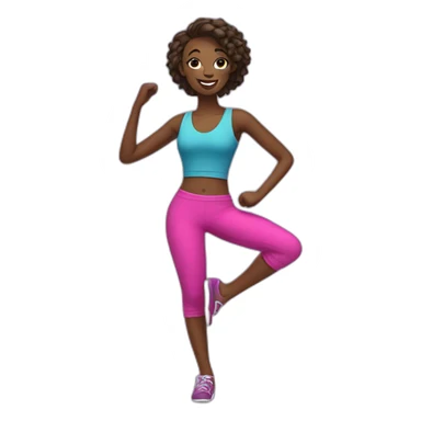 danseuse de zumba sticker