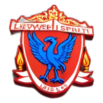 Liverpool badge in Everton colours sticker