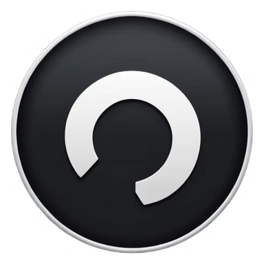 Black Circle with MB written on it sticker