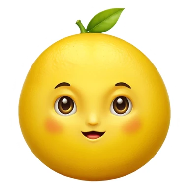 A squished lemon sticker