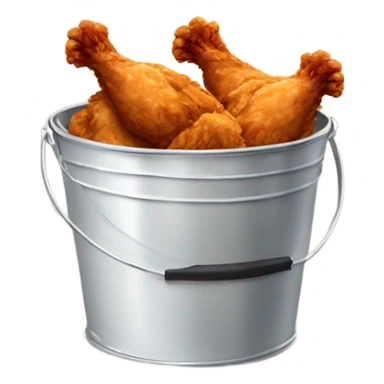 Bucket of fried chicken sticker