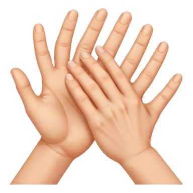 two emoji hands gesturing a strangling an invisible subject sticker