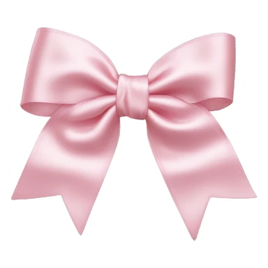 Satin bow Light pink  sticker