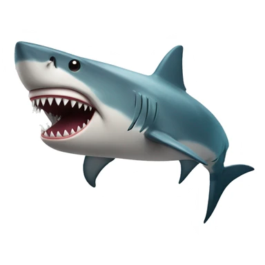 Shark with dollar sign instead of eyes sticker