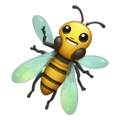 Shining firefly sticker