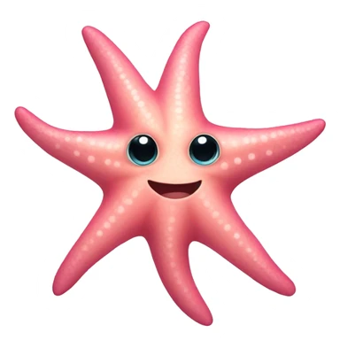 Pink star fish sticker