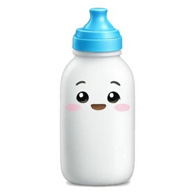 Baby’s bottle filled with milk sticker
