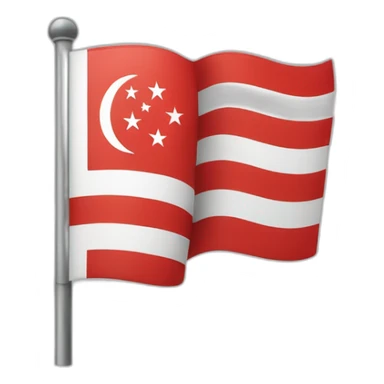 flag of Singapore sticker