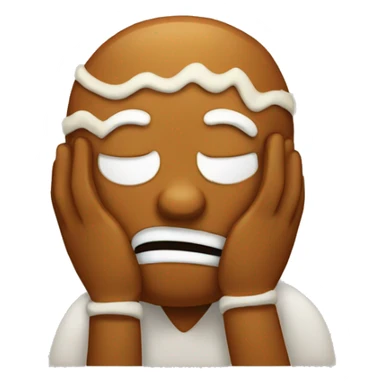 Gingerbread facepalm sticker