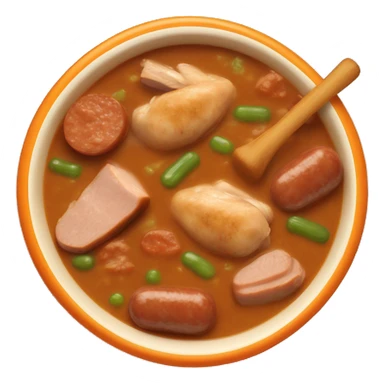 bowl-of-chicken-and-sausage-gumbo-in-a-orange-bowl  sticker