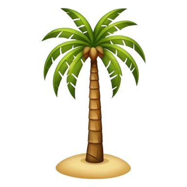 Sa'a palm tree with a sunset background sticker