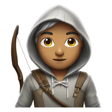 Archer with hoodie sticker