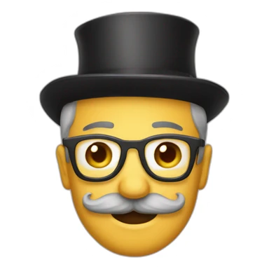 Monsieur avec une moustache sticker