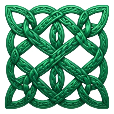 Celtic knot green sticker