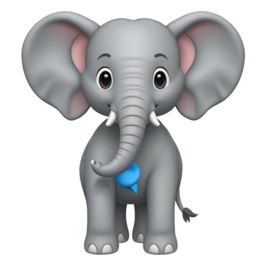 Elephant 3d Full hd Pixar Style sticker