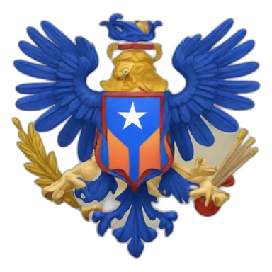 Coat of arms of democracy sticker