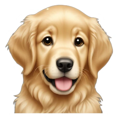 Christmas baby golden retriever  sticker