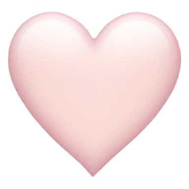 very light pale pink heart sticker
