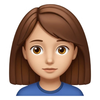 Daria whit brown hair and brown eyes a 7 y.o kid sticker