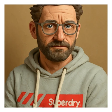 portrait inspired by Gerard Butler, Gesicht schmaler und Stirn etwas größer sticker